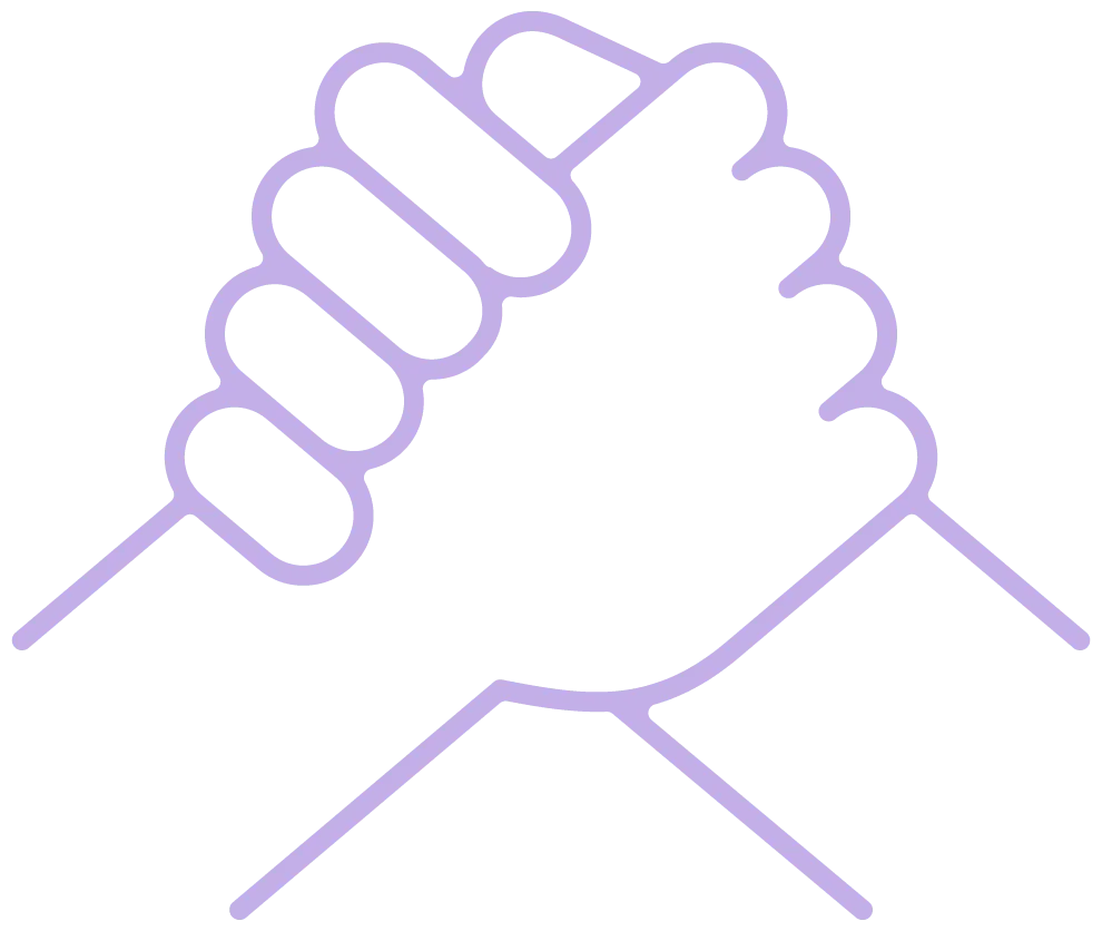 Hand and ball icon